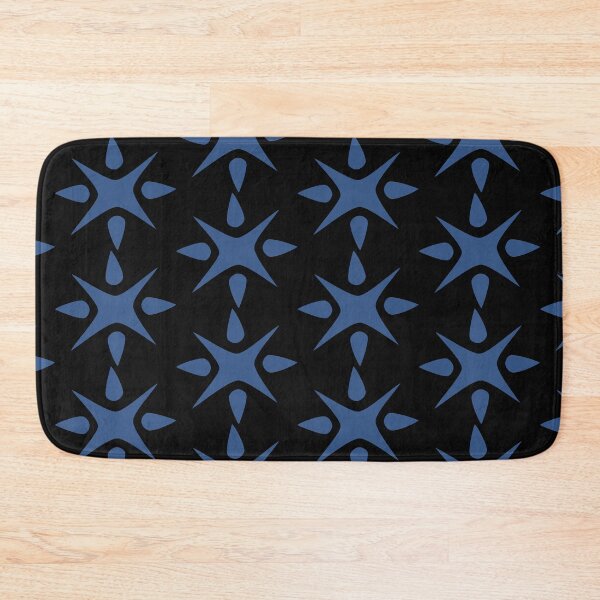Item preview, Large Geometric abstract snowflake in steel blue designed and sold by AngelDawnDesign.