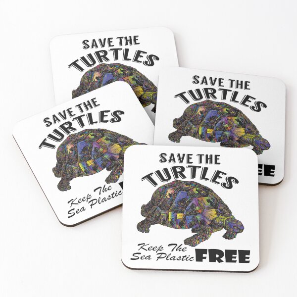 Item preview,  Save the turtles keep the sea plastic free shirts, Save the turtles keep the sea plastic free masks, Save the turtles keep the sea plastic free stickers  designed and sold by Poussyarts.