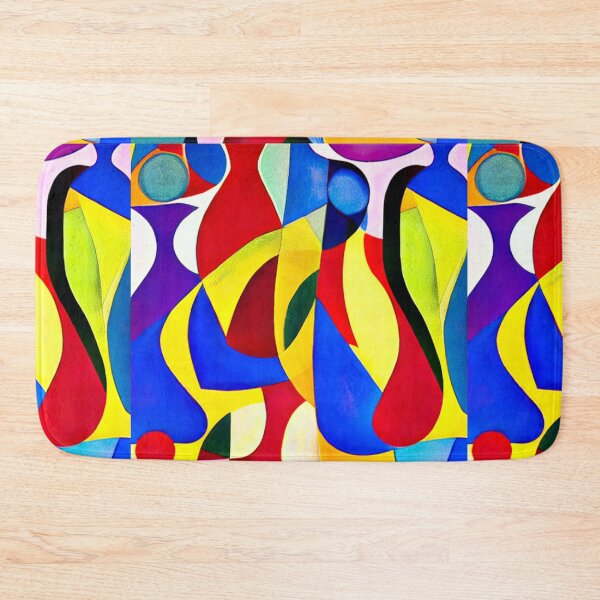 Item preview, Abstract shapes pattern paint designed and sold by FineArtLoverr.
