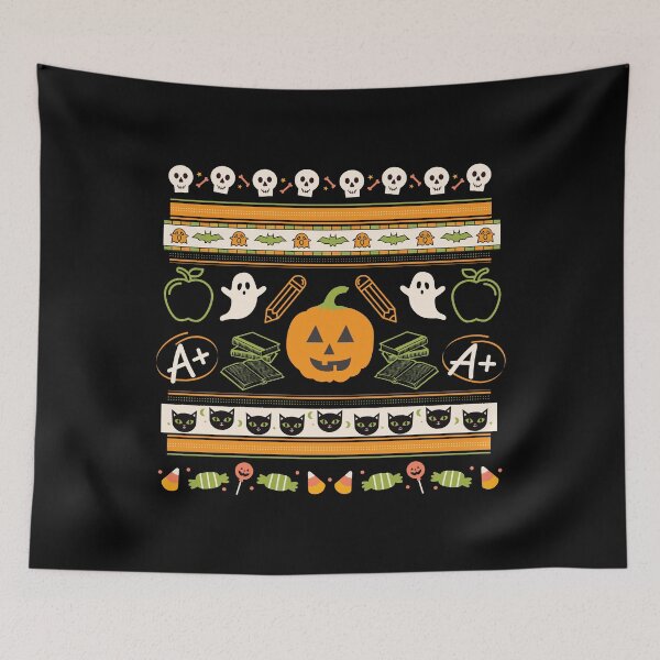 Item preview, Halloween Teacher Ugly Sweater - Teacher Halloween, Educator Halloween, Instructor Halloween, Professor Halloween, Math Teacher Halloween, Science Teacher Halloween, English Teacher Halloween designed and sold by jadedscientist.