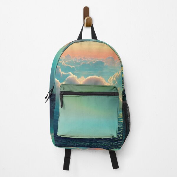 Item preview, City Hidden in Cotton Candy Clouds Abstract AI Generated Art designed and sold by MeAI-Art.