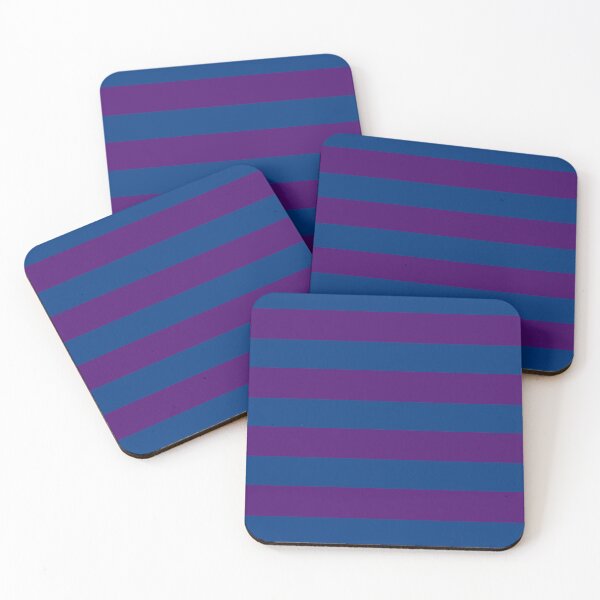 Item preview, Big Dark Blue and Purple Stripes designed and sold by Whoopsidoodle.