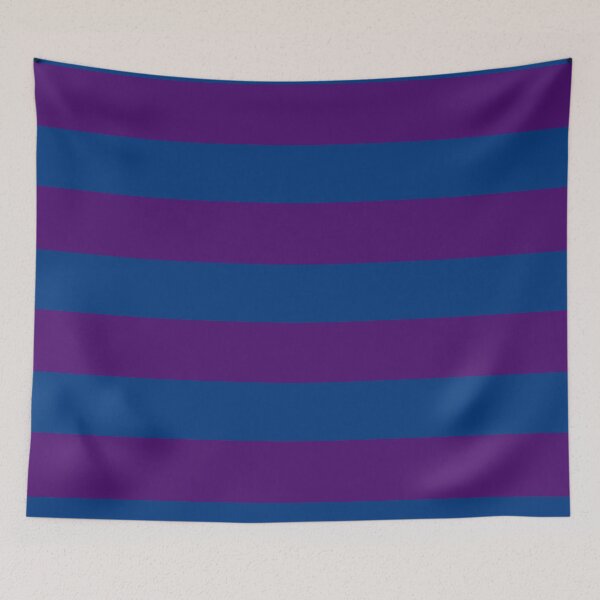 Item preview, Big Dark Blue and Purple Stripes designed and sold by Whoopsidoodle.