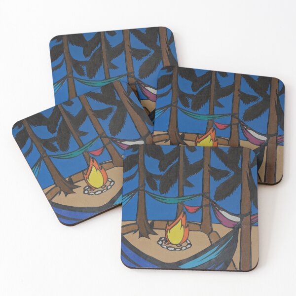 Item preview, Hammocking Around the Campfire (Original Papercut) designed and sold by Grace Feucht.