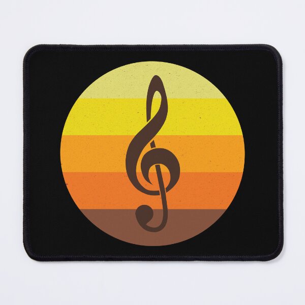 Item preview, Treble clef on a retro sunset designed and sold by Grepthor.