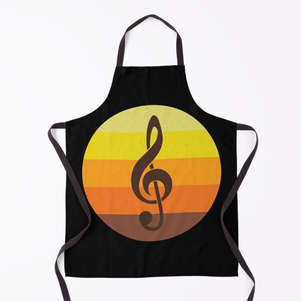 Item preview, Treble clef on a retro sunset designed and sold by Grepthor.