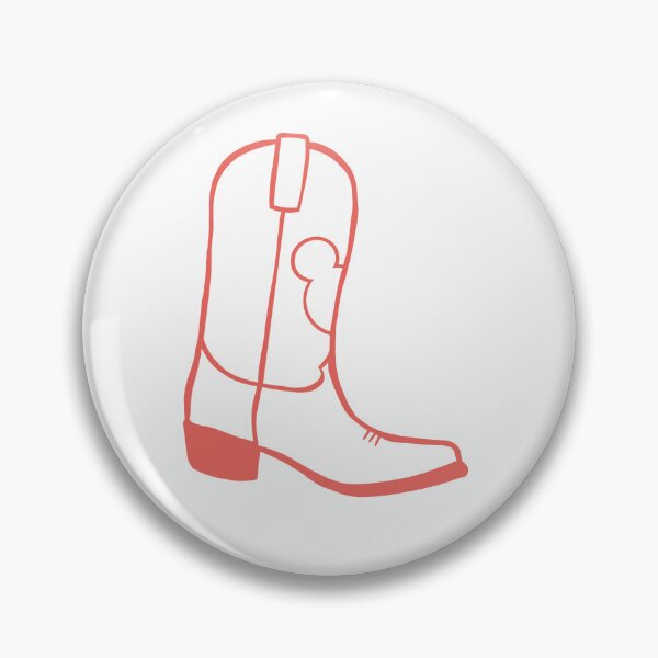 Item preview, Coral Preppy Cowboy Boot  designed and sold by meohmymagic.
