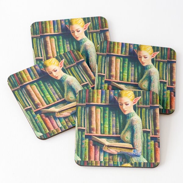 Item preview, A Beautiful Whimsical Elf - Veracious Reader - Read Books Be Kind Stay Weird designed and sold by The Oracle of Surrealism Sublime Consciousness.