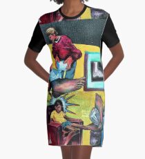 The Broken Foot Incident Graphic T-Shirt Dress