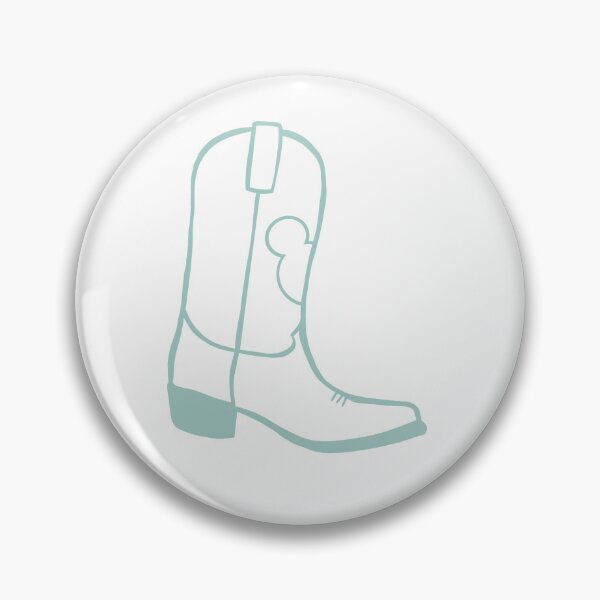 Item preview, Preppy Bright Aqua Cowboy Boot  designed and sold by meohmymagic.