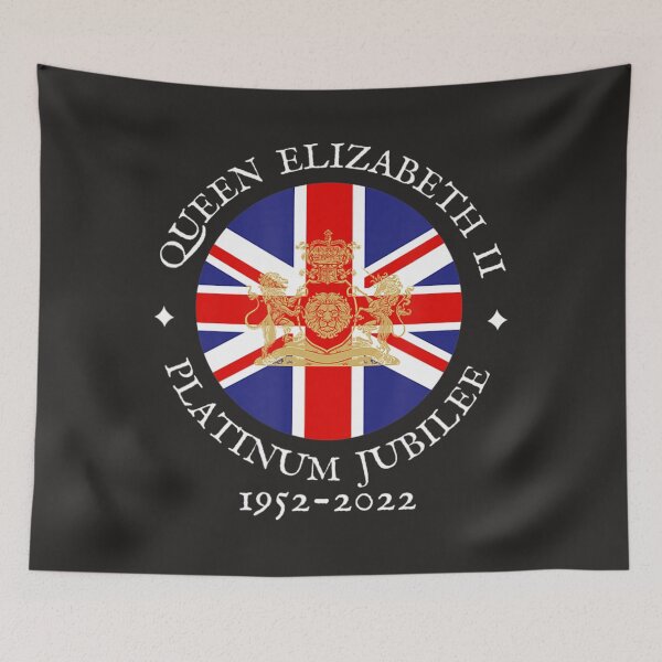 Item preview, QUEEN PLATINUM JUBILEE  UK UNION JACK FLAG designed and sold by bagenajayib.