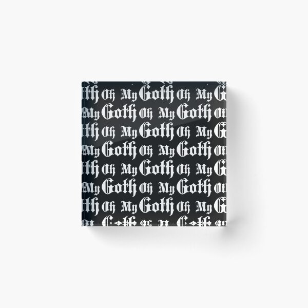 Item preview, Oh My Goth gothic font pattern designed and sold by venomouspixie.