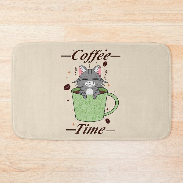 Item preview, Coffee time cat designed and sold by Natsukittyart.