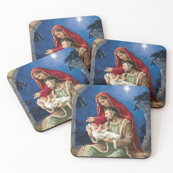 Item preview, Joseph Holding the Baby Jesus Witt Mother Mary designed and sold by Rowena Jones.