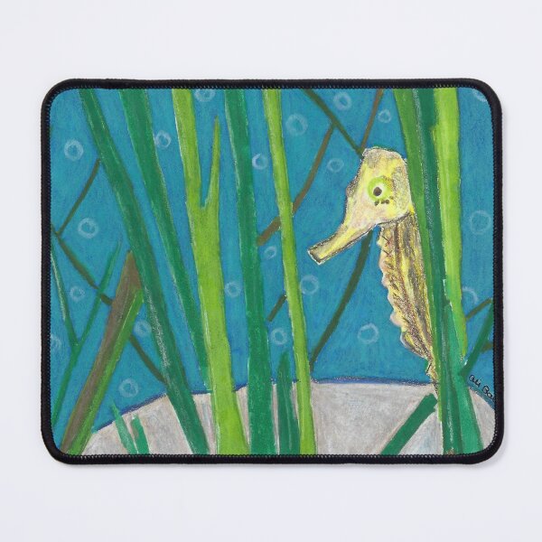 Item preview, Peekaboo Seahorse Looking Around Plants in the Sea designed and sold by AliCatOriginals.