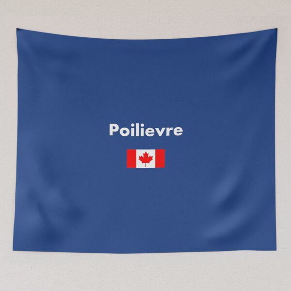 Aperçu de l'œuvre Pierre Poilievre Canada Drapeau canadien Couleur foncée créée et vendue par TinyStarCanada.