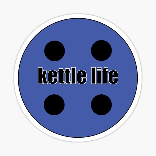 Kettle Life Blue Sticker