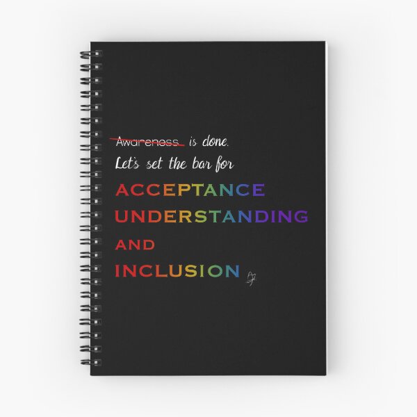 Item preview, Acceptance, understanding, inclusion designed and sold by TheBarefootMom.