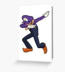 Waluigi Dab Greeting Card