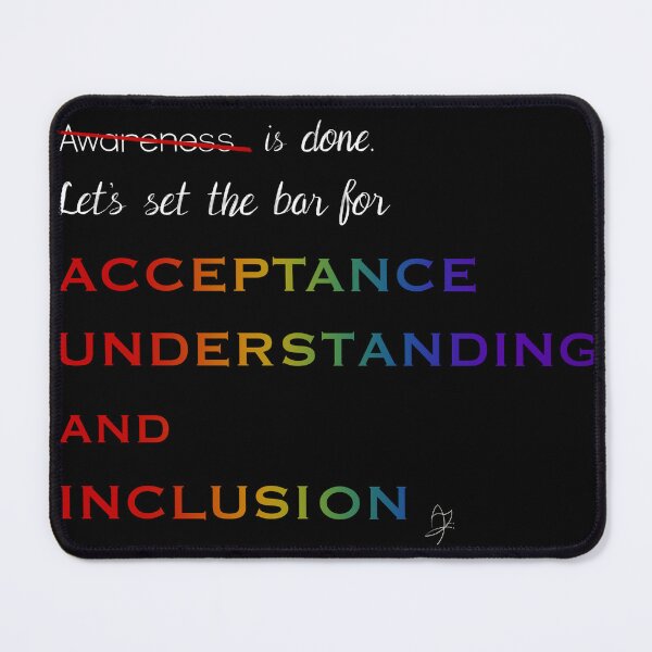 Item preview, Acceptance, understanding, inclusion designed and sold by TheBarefootMom.