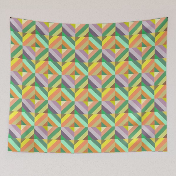 Item preview, Diagonal multi color pattern designed and sold by LaBelleMaison.