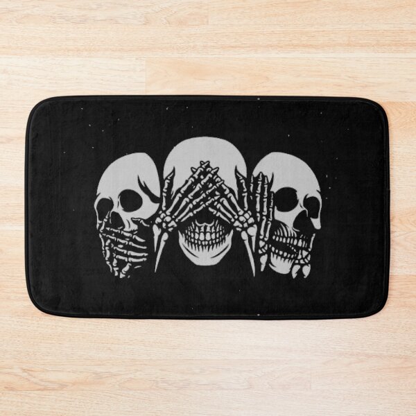 Item preview, See no evil, speak no evil, hear no evil skeletons  designed and sold by Jennifer Adair.