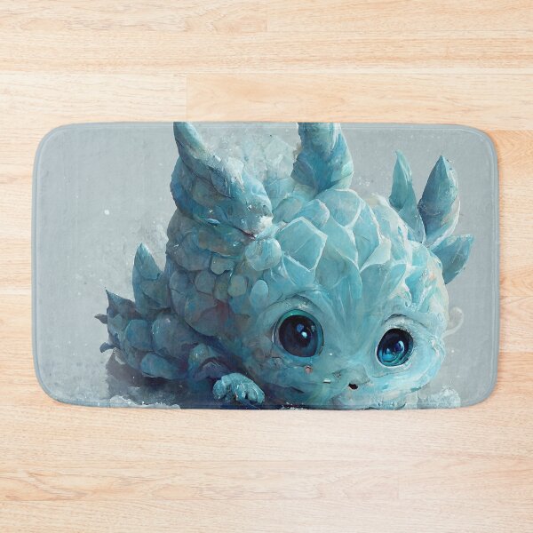 Item preview, Baby Snow Dragon Abstract AI Generated Art designed and sold by MeAI-Art.