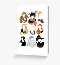 Minimalist Characters Greeting Card