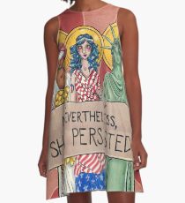 Vestido acampanado Sin embargo, ella persistió