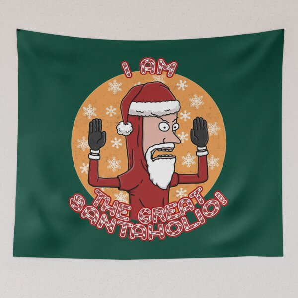 Item preview, I AM THE GREAT SANTAHOLIO Beavi.And Buttheads -   designed and sold by plastisol.