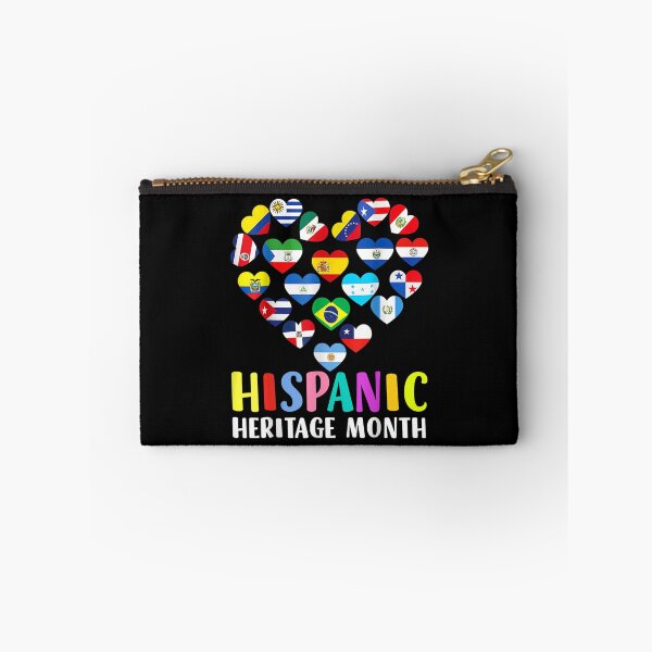 Item preview, National Hispanic Heritage month All Countries Heart Flags designed and sold by Aronjoh.