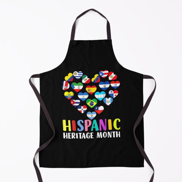 Item preview, National Hispanic Heritage month All Countries Heart Flags designed and sold by Aronjoh.