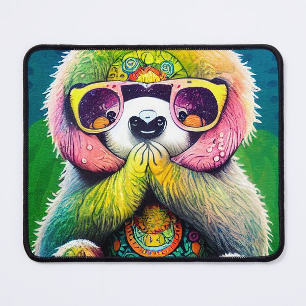 Item preview, Cutest hippie sloth doing yoga designed and sold by Studiowatermars.