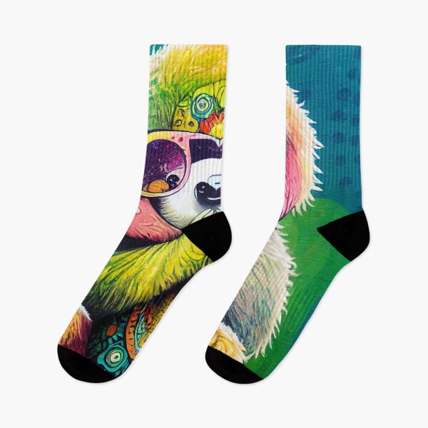 Item preview, Cutest hippie sloth doing yoga designed and sold by Studiowatermars.