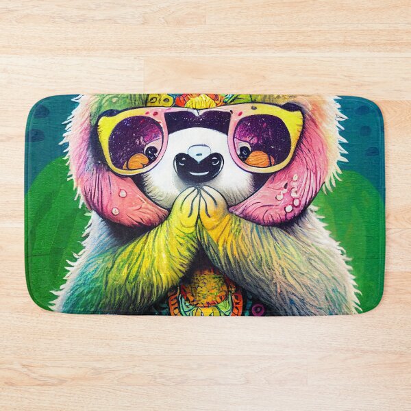 Item preview, Cutest hippie sloth doing yoga designed and sold by Studiowatermars.