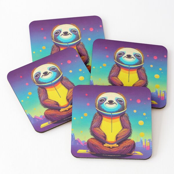 Item preview, Cutest sloth doing yoga designed and sold by Studiowatermars.