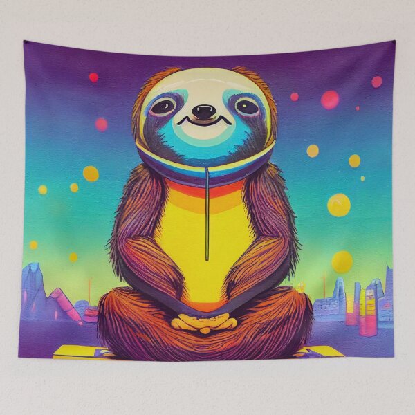 Item preview, Cutest sloth doing yoga designed and sold by Studiowatermars.