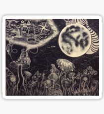 Alice in Wonderland Meets Peter Pan Sticker