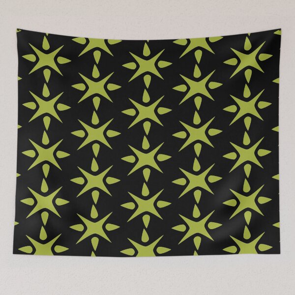 Item preview, Large Geometric abstract snowflake in green designed and sold by AngelDawnDesign.