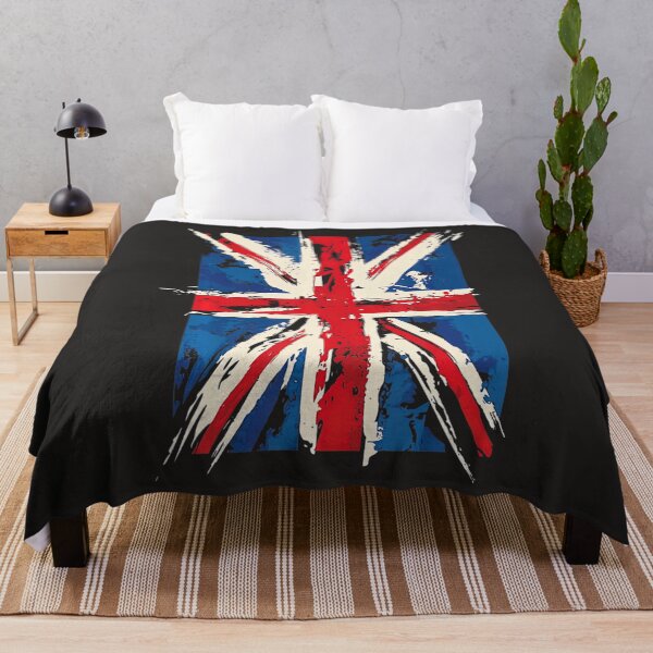 Item preview, Union Jack British England United Kingdom Brushed Flag designed and sold by bagenajayib.