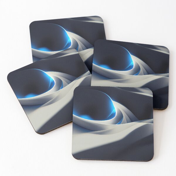 Item preview, Abstract blue and white waves background. Azure vibrant colors. designed and sold by Marcin Jozwiak.