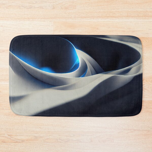 Item preview, Abstract blue and white waves background. Azure vibrant colors. designed and sold by Marcin Jozwiak.