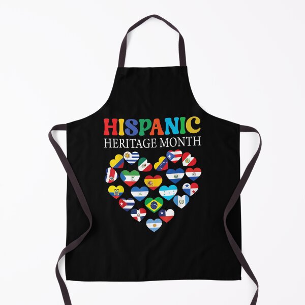 Item preview, National Hispanic Heritage month All Countries Heart Flags designed and sold by Aronjoh.