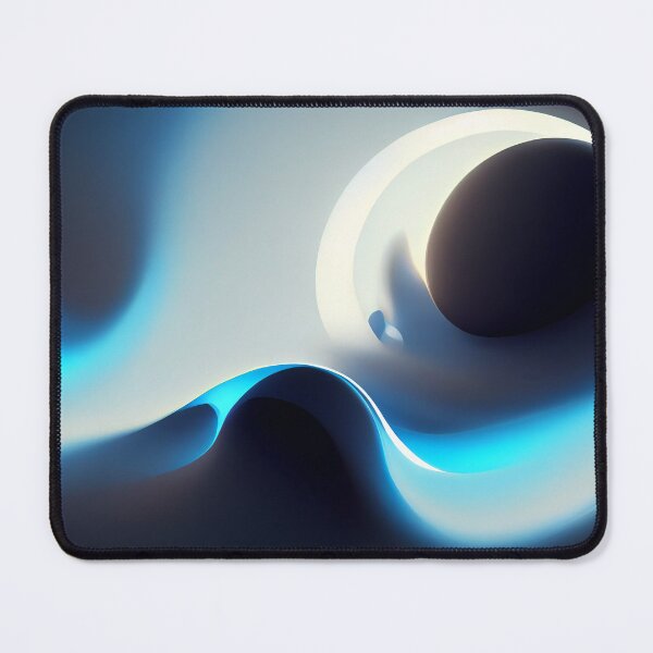 Item preview, Abstract blue and white waves background. Azure vibrant colors. designed and sold by Marcin Jozwiak.