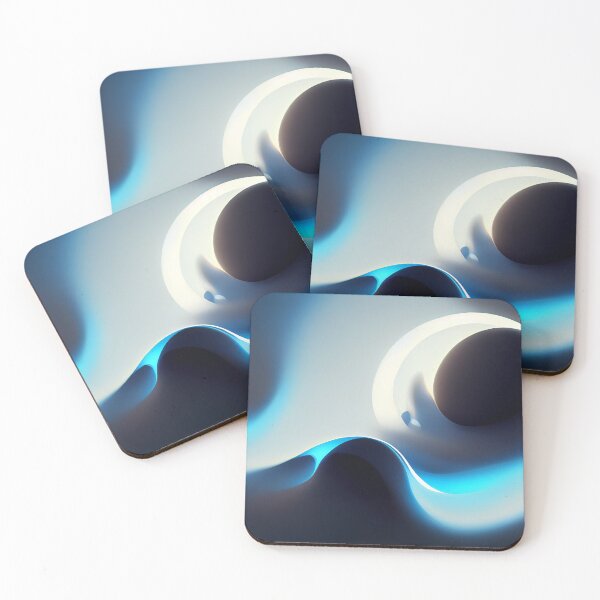 Item preview, Abstract blue and white waves background. Azure vibrant colors.  designed and sold by Marcin Jozwiak.