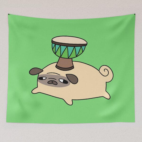 Item preview, Pug and Little Djembe designed and sold by SaradaBoru.