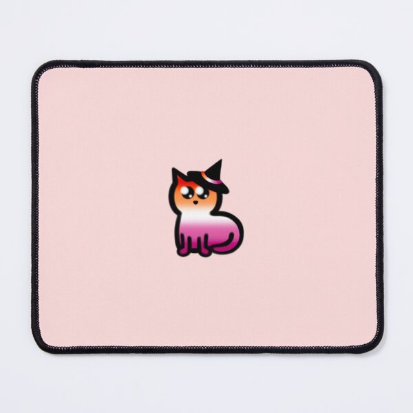 Item preview, Lesbian Halloween Pride Witch Cat designed and sold by PlayfullyPride.