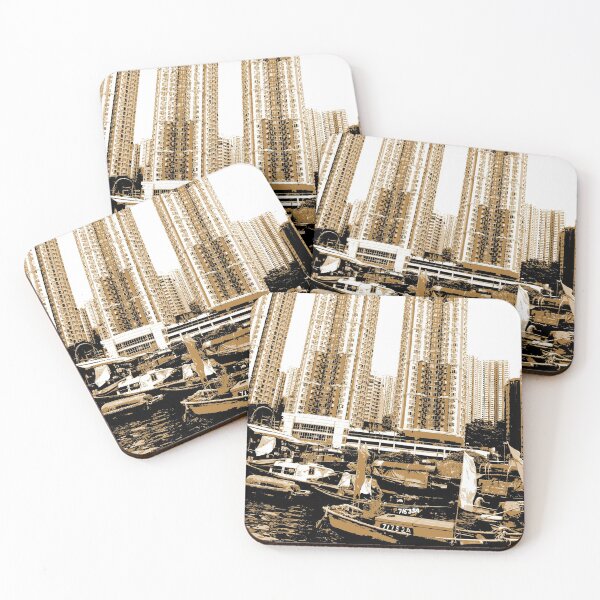 Item preview, HongKong - Duotone - Modern Living designed and sold by Hell-Prints.