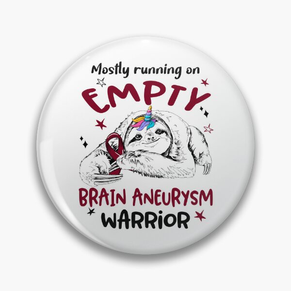 Item preview, Mostly running on Empty Brain Aneurysm Warrior designed and sold by ElizabethS809.