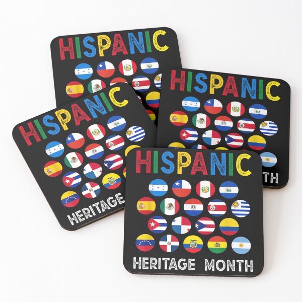 Item preview, National Hispanic Heritage Month Latin Countries Flags designed and sold by Aronjoh.